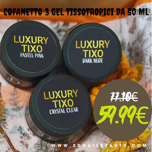 Cofanetto 3 Gel Tissotropici da 50ml (Cristal Clear, Dario Nude,Pastel Pink)